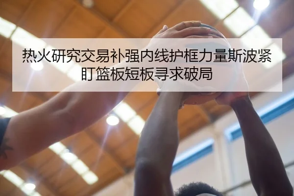 热火研究交易补强内线护框力量斯波紧盯篮板短板寻求破局